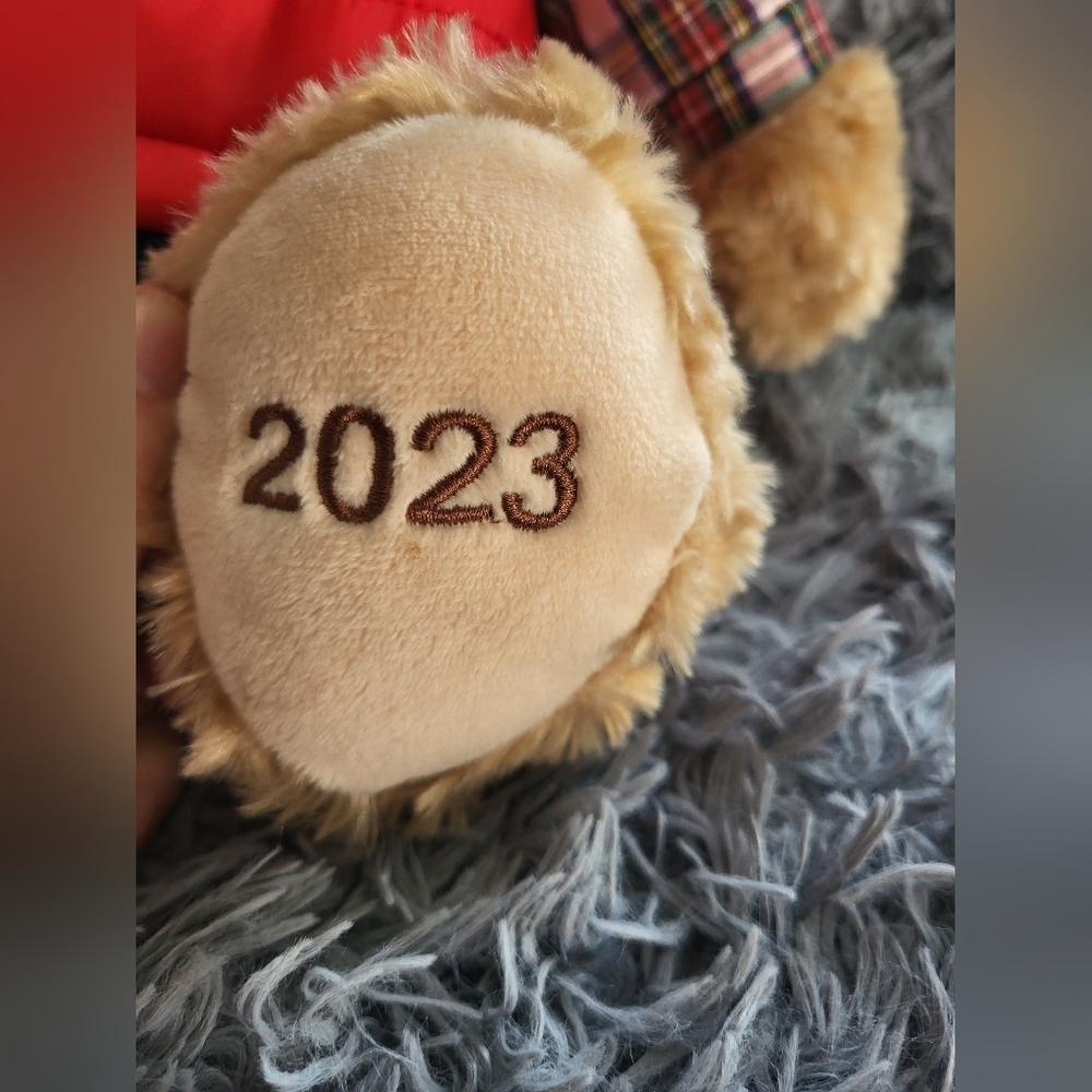 Belkie Bear 2023 Classic Red Vest Collectible Teddy Bear - Picture 3 of 4
